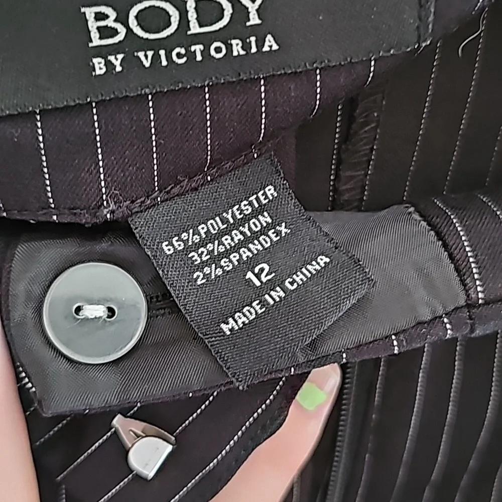 Black Pinstripe Pants - Picture 5 of 5
